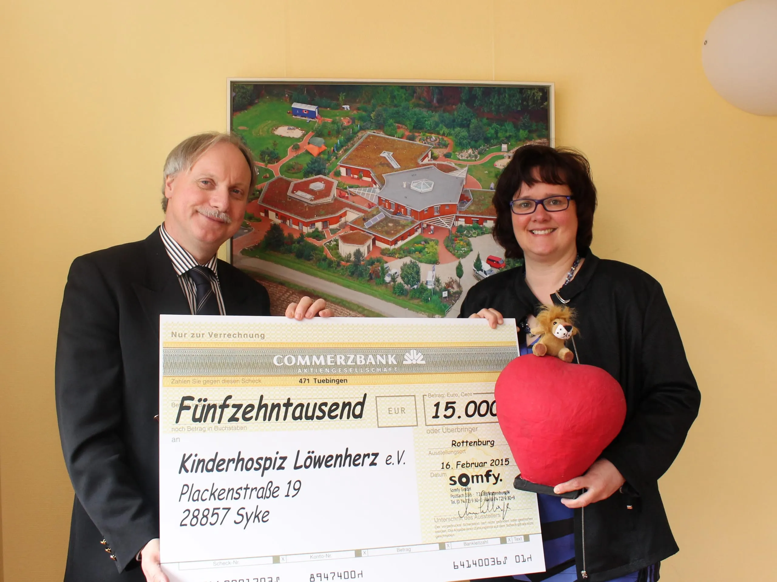 Somfy spendet an Kinderhospiz