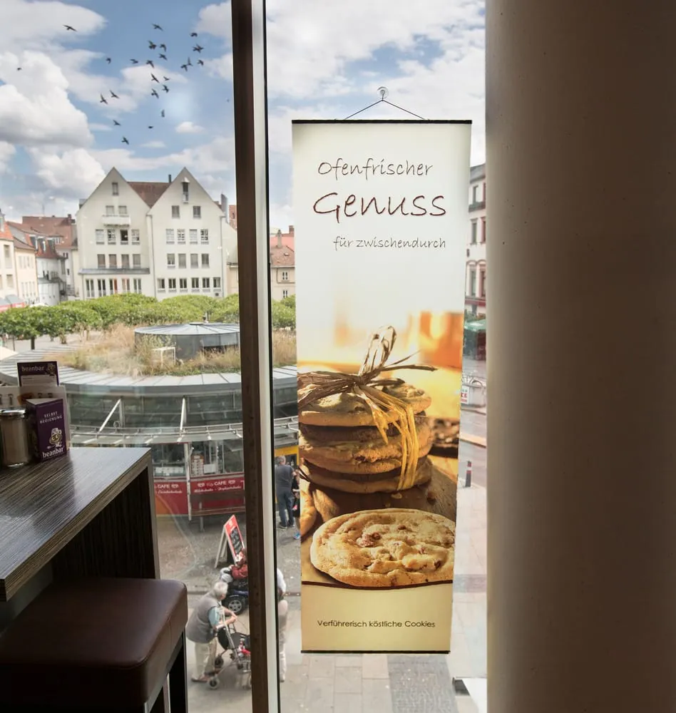 Sonnenschutzfolie im Hugendubel-Café