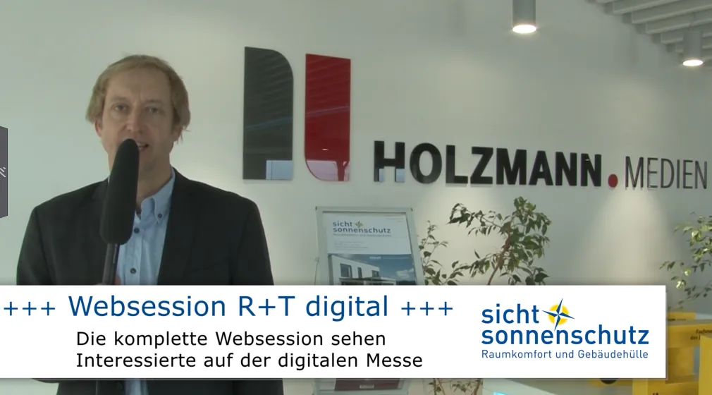 Websession auf der R+T digital