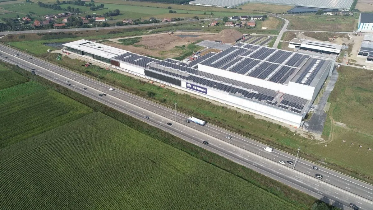 Nachhaltiger Renson-Produktionsstandort bereit für die Zukunft