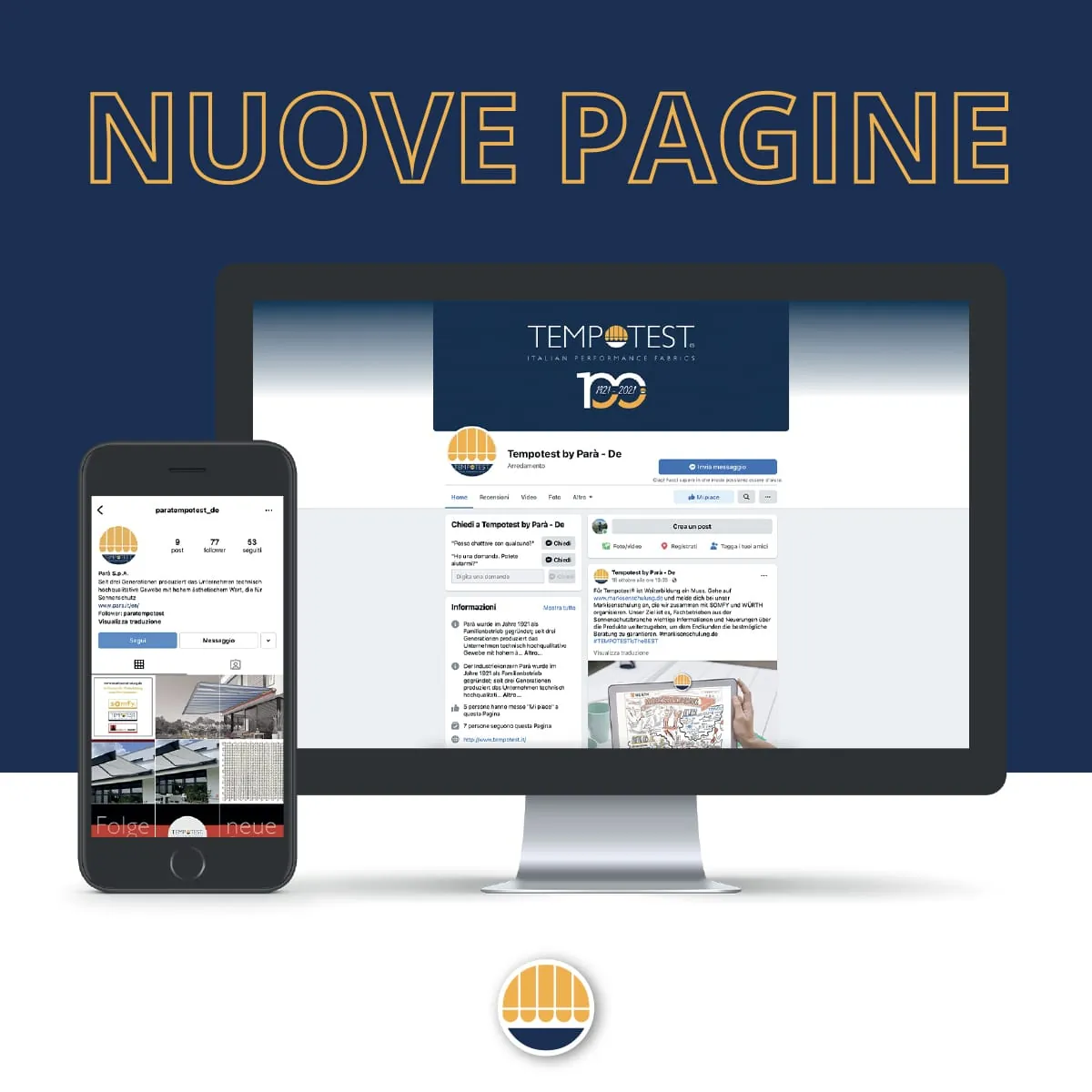 Jetzt auch auf Facebook und Instagram