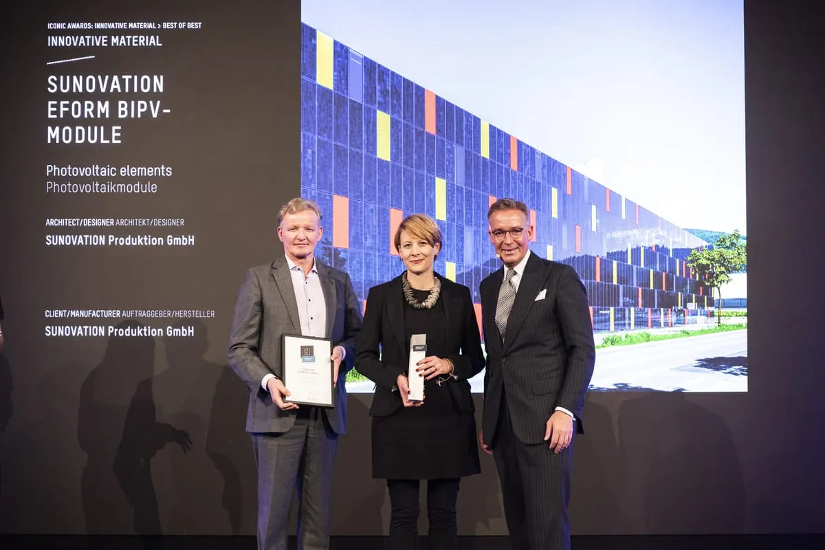Solarmodule von Sunovation erhalten Auszeichnung