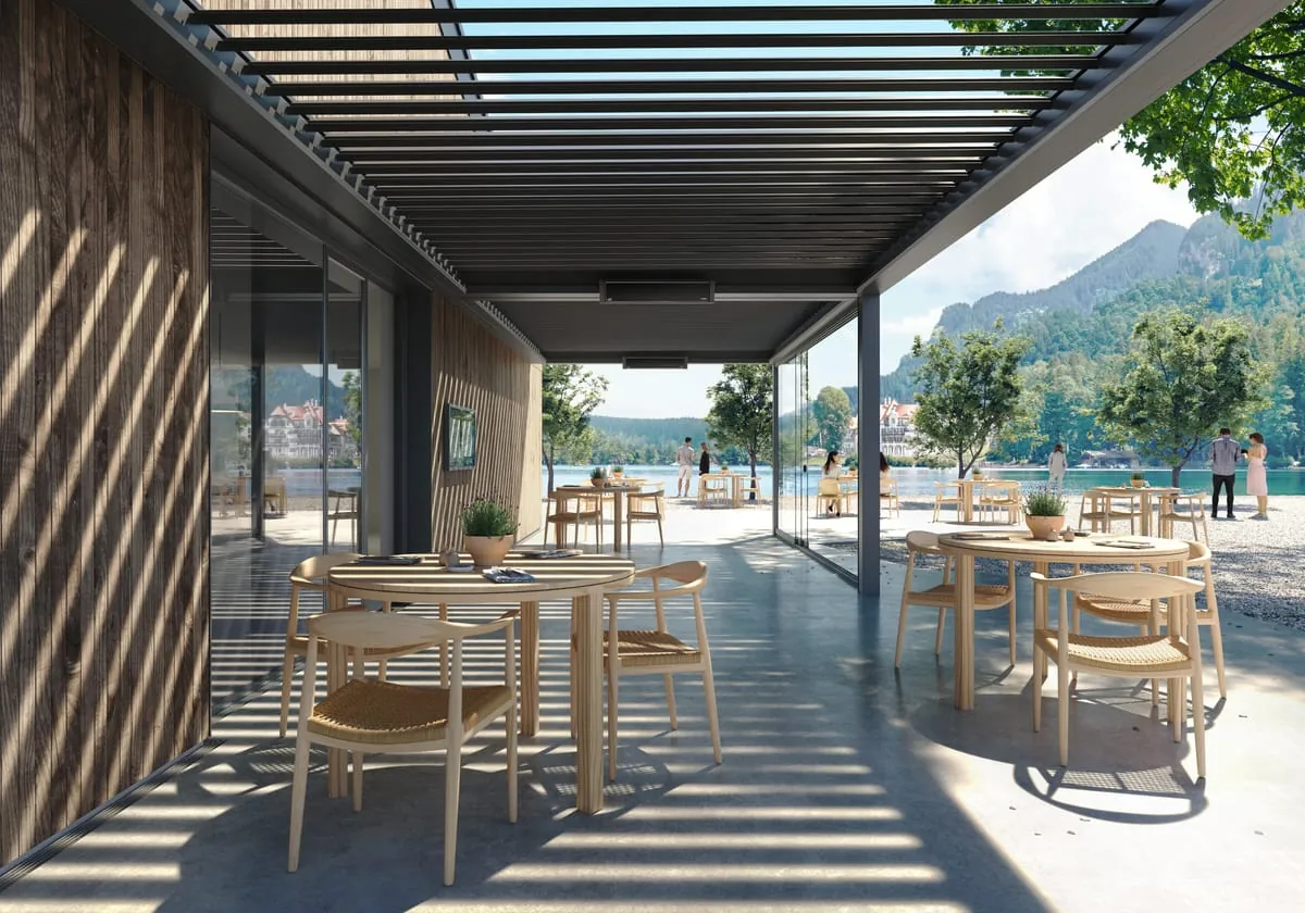 Freiraum genießen – ob mit Lamelle, Stoff oder Glas