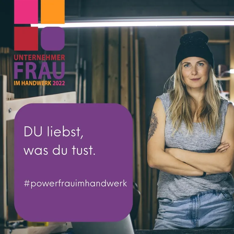 Flyer Unternehmerfrau im Handwerk 2022