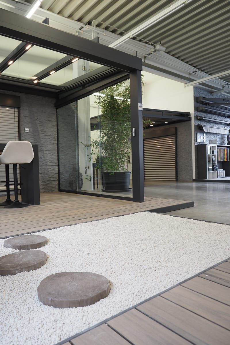 Glas-Terrassendach Area Exclusiv von Leiner