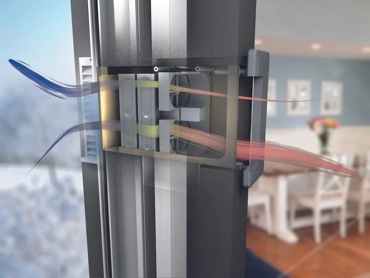 Fenster inklusive Lüfter und Rollladenkasten montieren