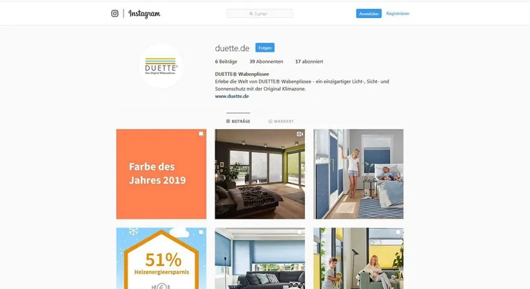 Duette ist jetzt auf Instagram.