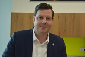 Sebastian Schmid (41) ist Abteilungsleiter Technologiemessen der Messe Stuttgart.