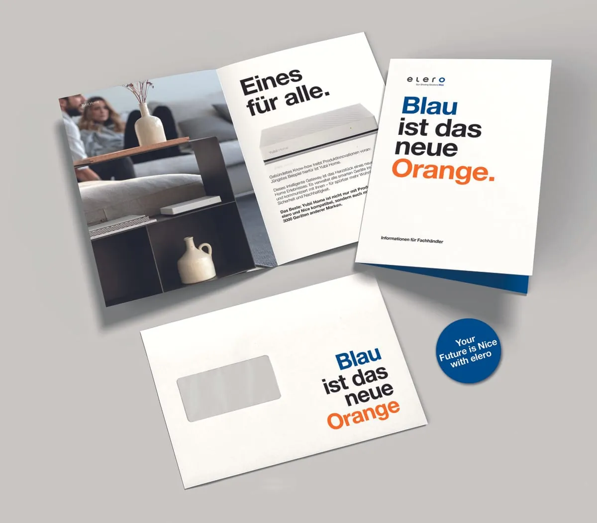 Logo von Elero: Aus Orange wird Blau