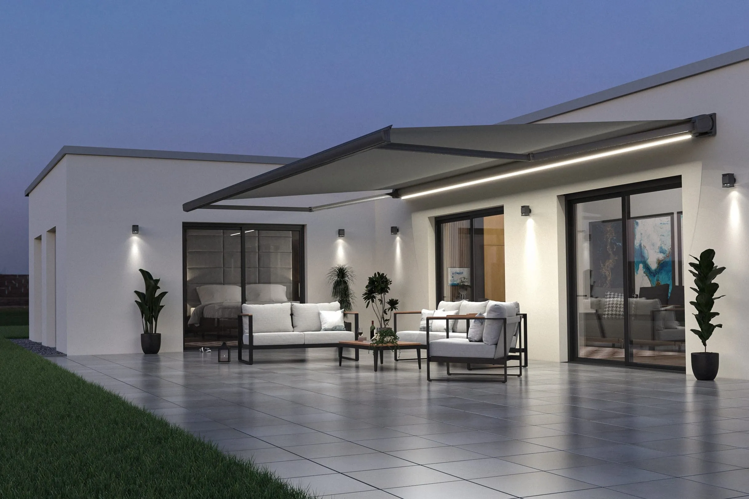 Motorantrieb plus Windschutz