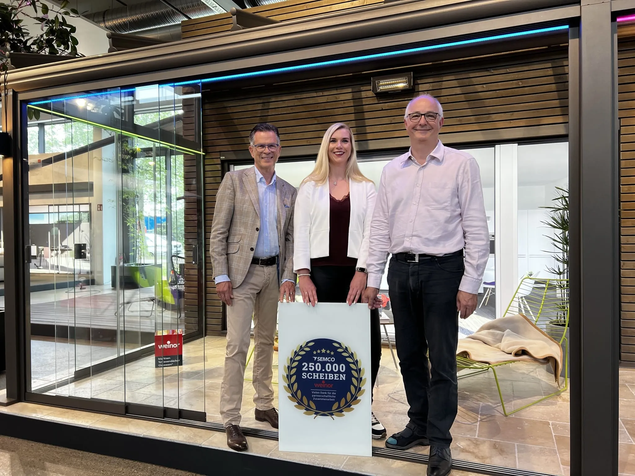 Weinor: Eine Viertelmillion verbaute Glasscheiben