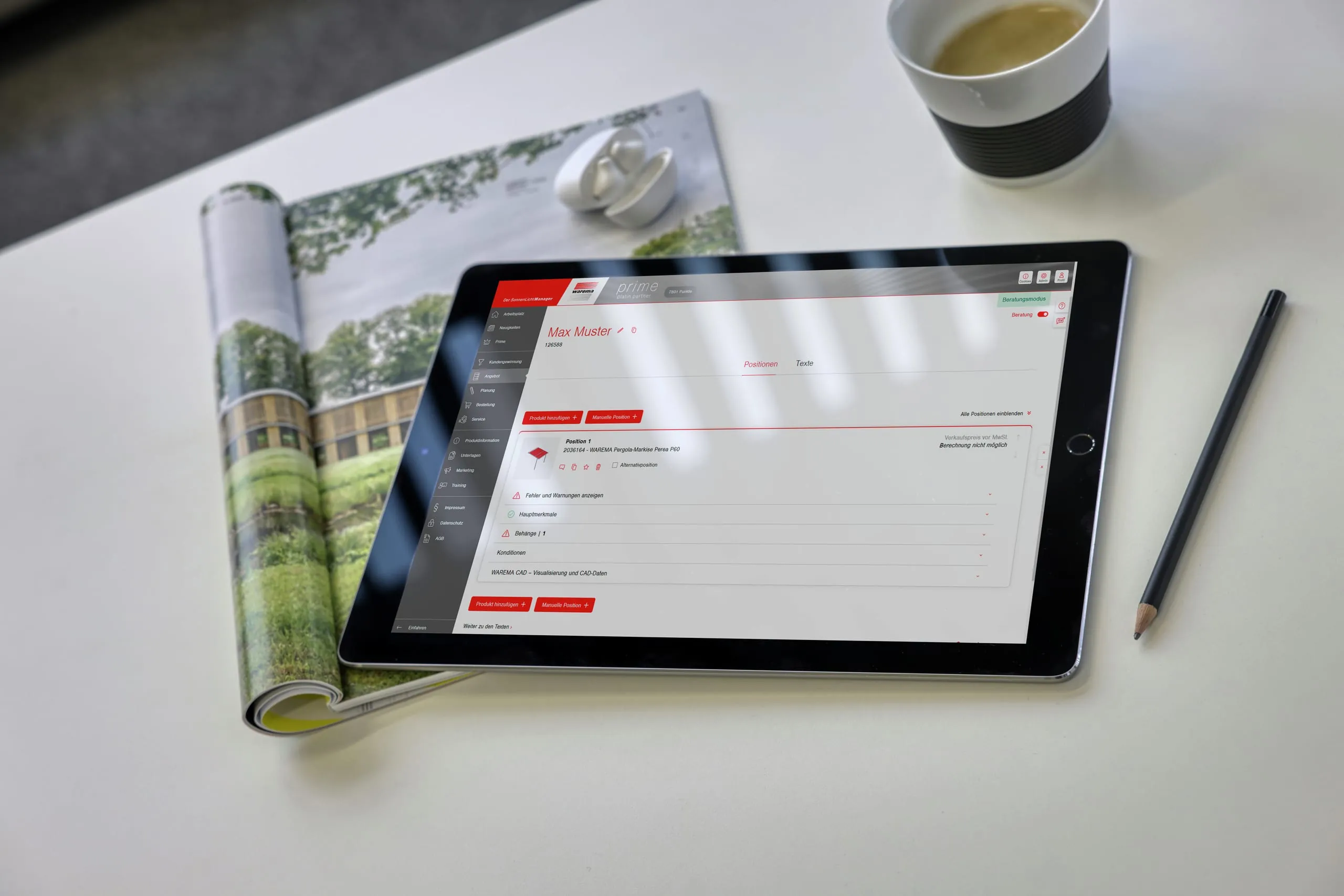 Mit myWarema alles im Blick