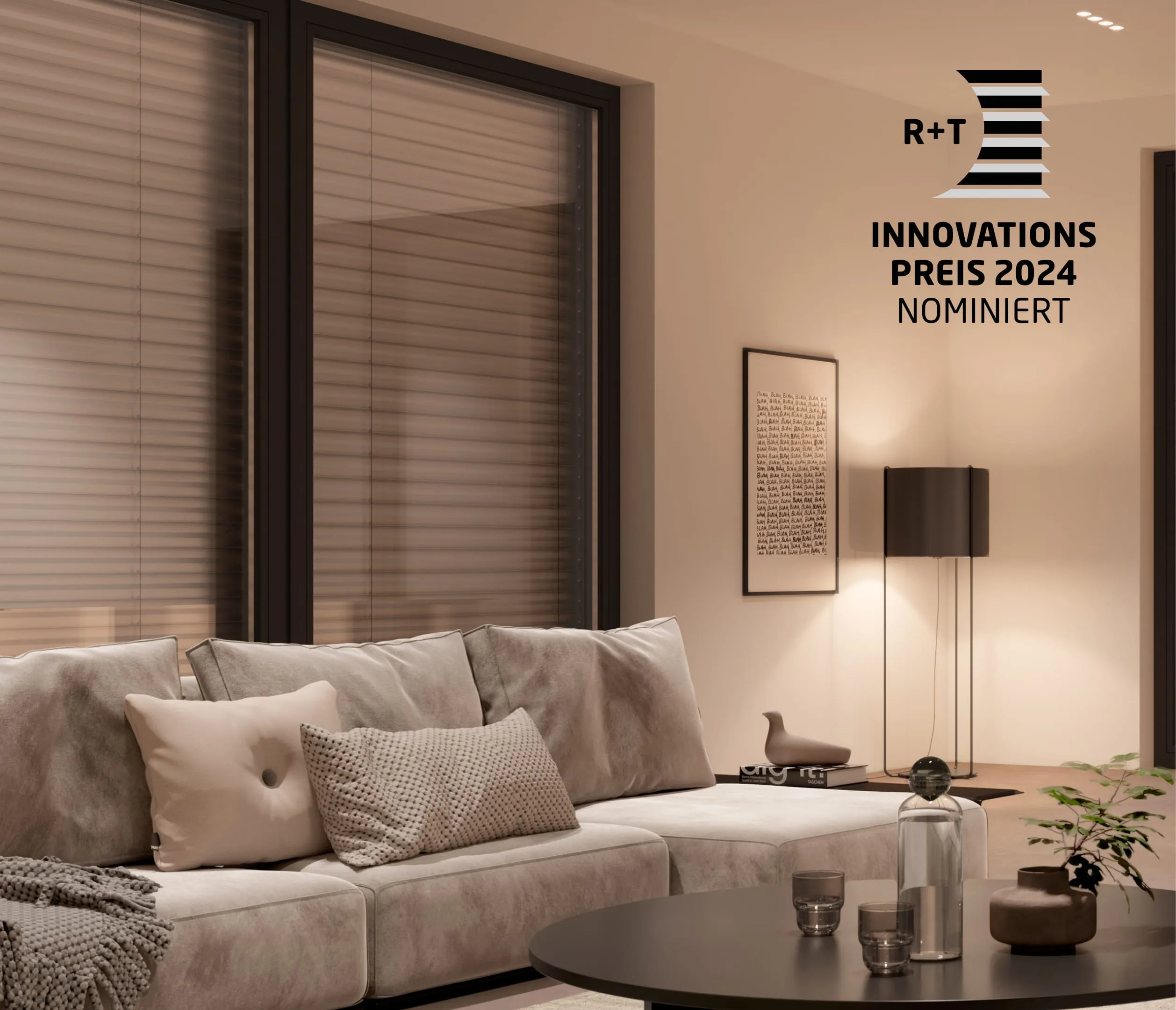 Raffstore mit Seitenaufzug