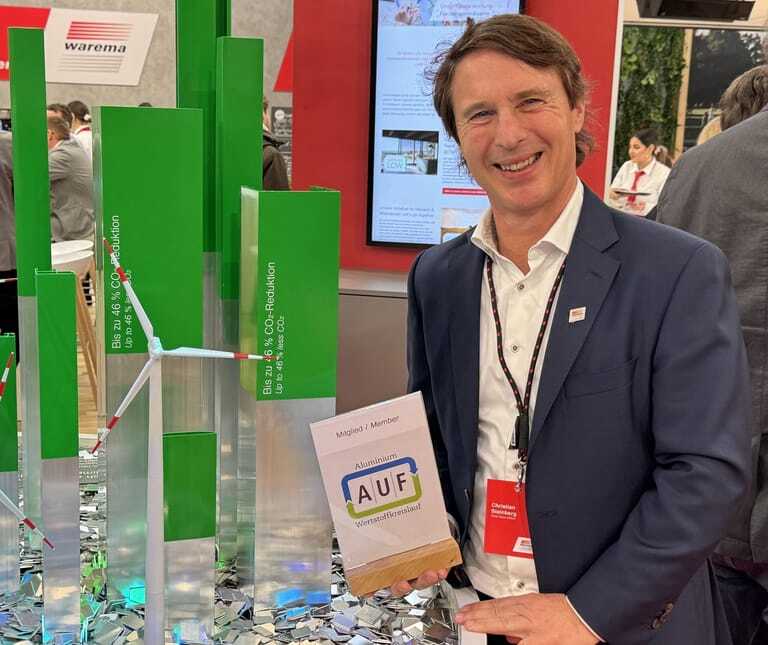 Vertriebs-Vorstand Christian Steinberg setzt auf Nachhaltigkeit und Aluminiumrecycling über den AUF.