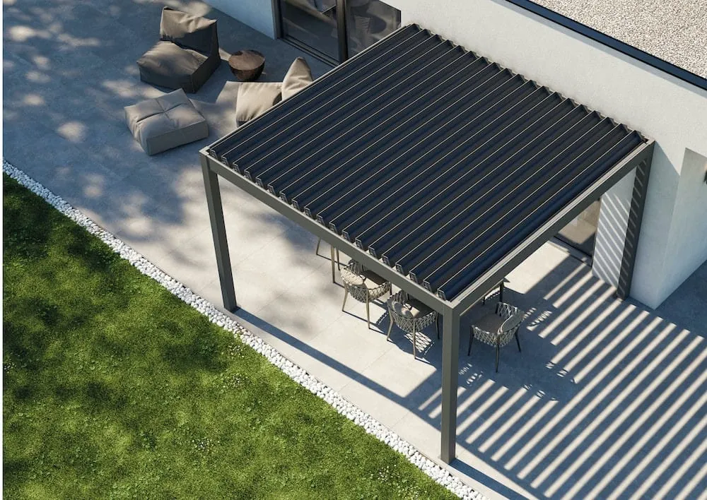 Selbsttragend und bioklimatisch: BT Group stellt neue Pergola vor