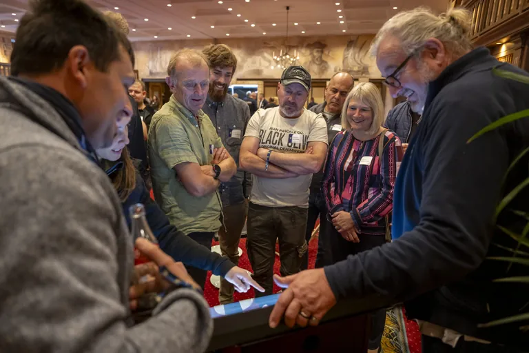 An einer der Workshop-Stationen konnte man die Lakal-Bestell-App live ausprobieren.