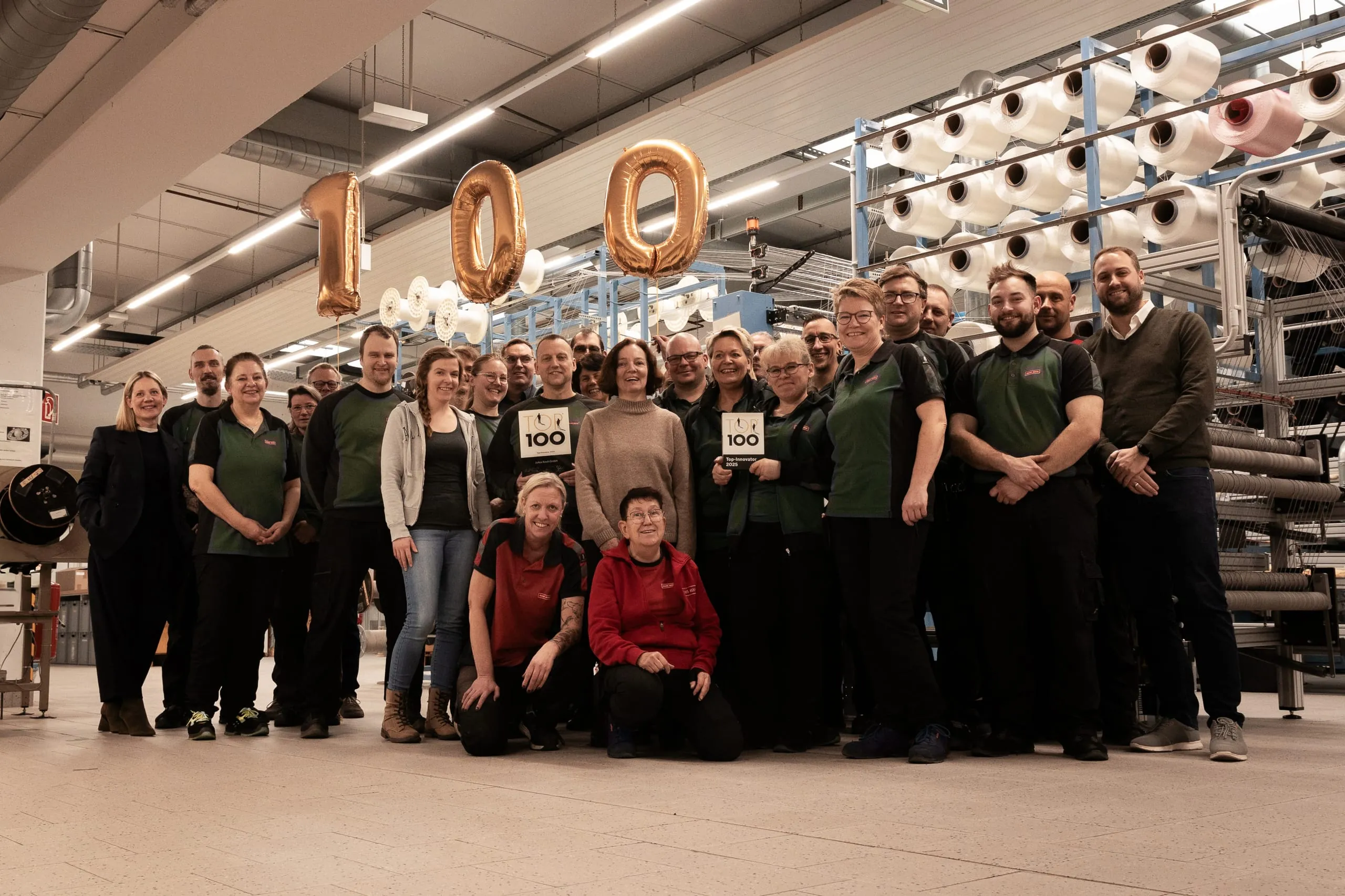 Julius Koch erhält TOP 100-Siegel für seine technischen Textilien