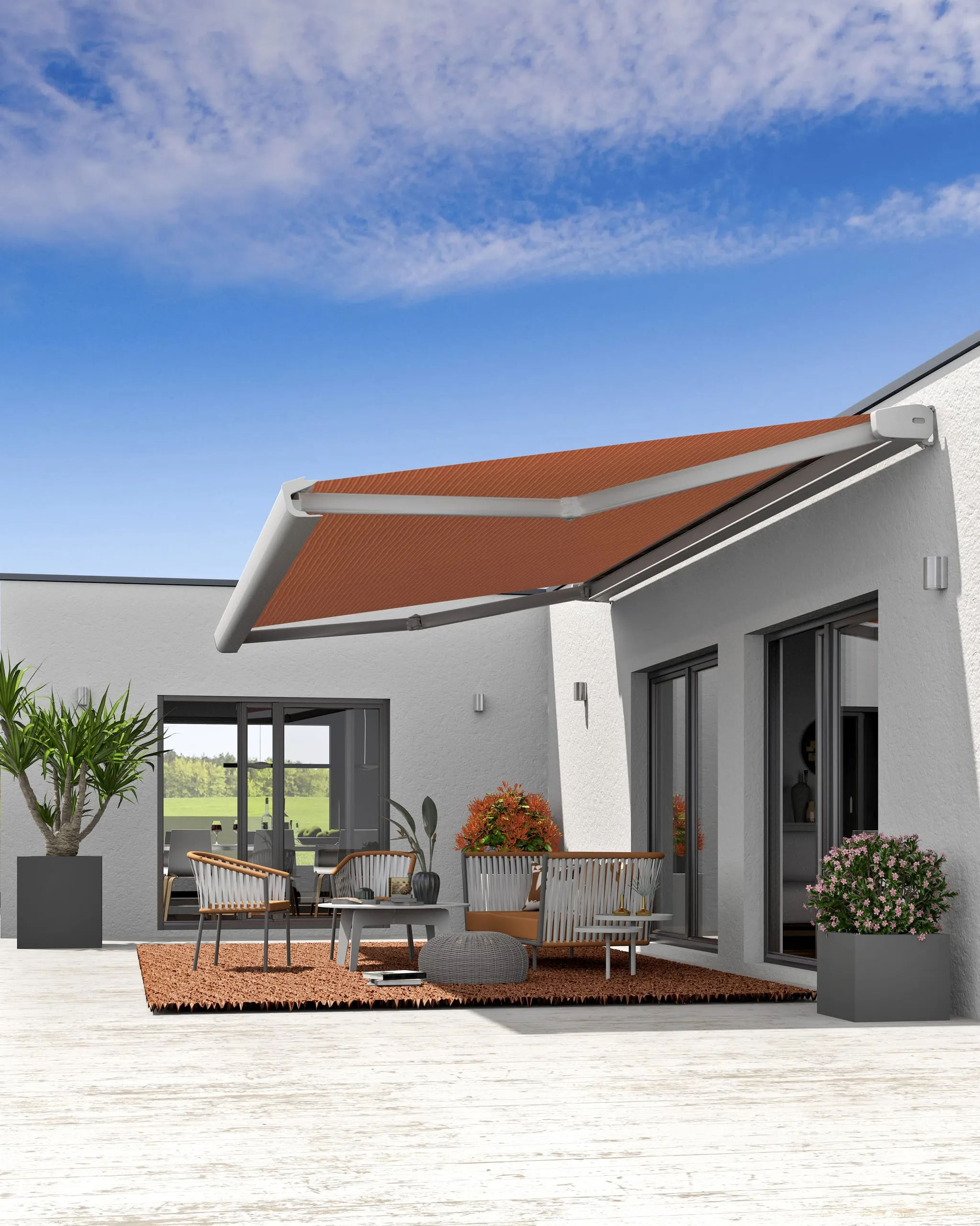 Kassettenmarkise von Erhardt erhält integrierte Lichtsteuerung