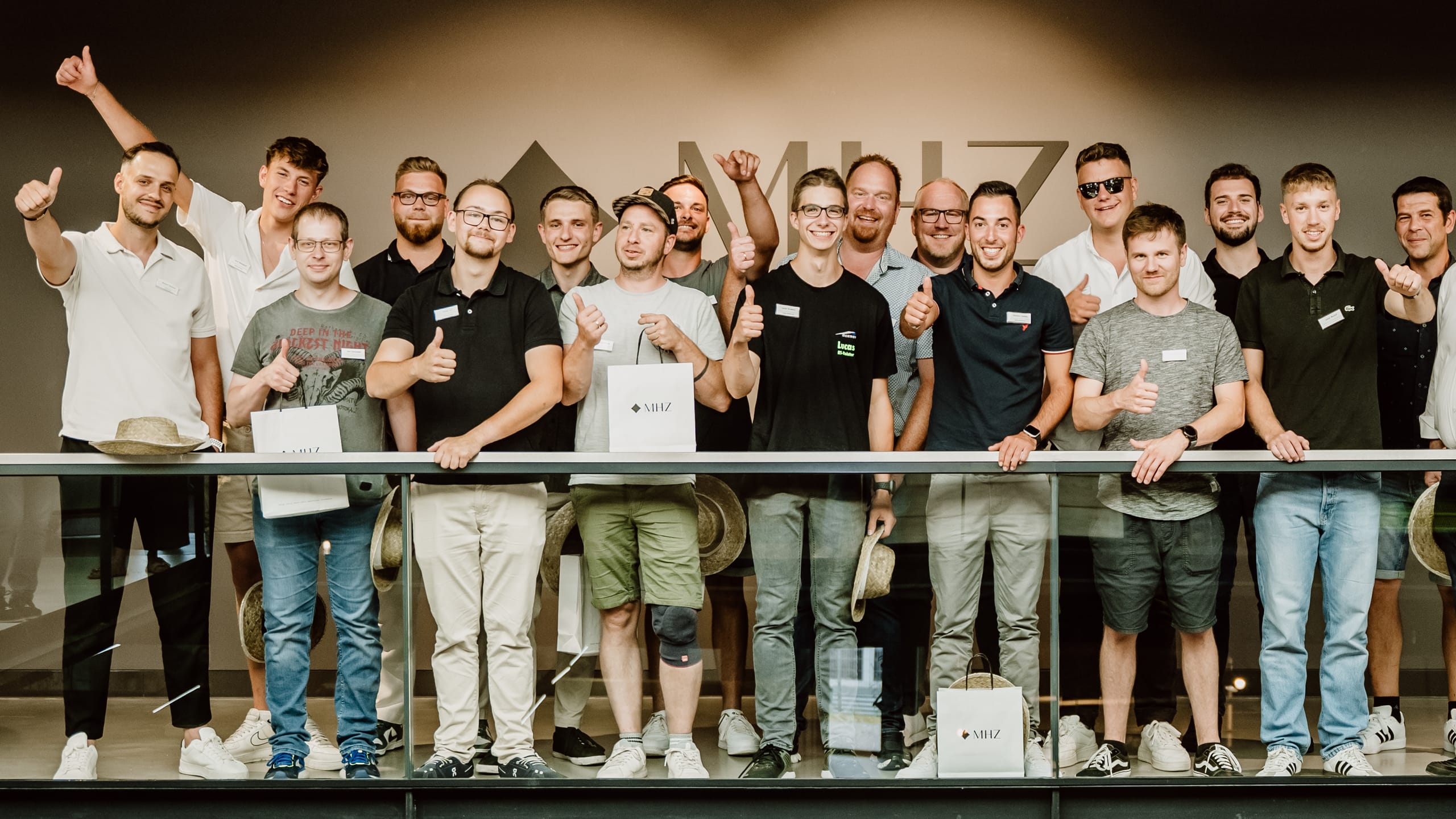 Meisterehrung bei MHZ im Showroom in Lindau