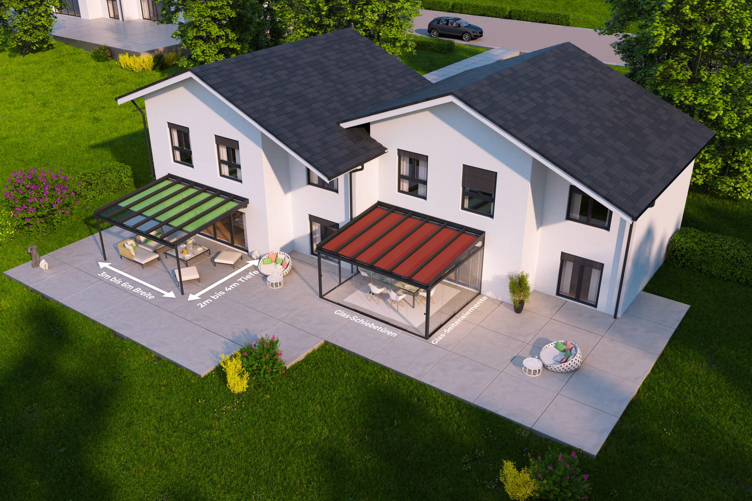 Neue Terrassendach-Varianten von TS Aluminium