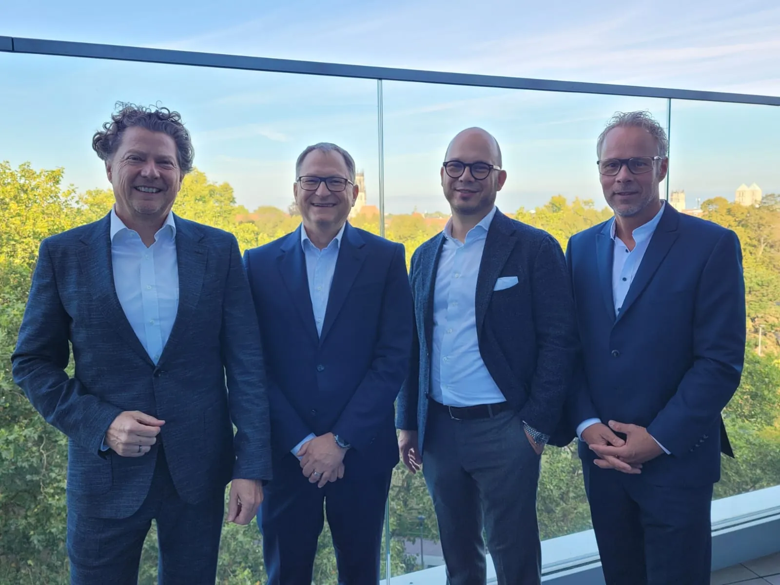 Der ViS-Vorstand v.l.n.r.: ViS-Geschäftsführer Martin Auerbach, Andreas Kopetschny, Geschäftsführer MHZ, Ulf Kattelmann, Geschäftsführer Kadeco sowie Ingo Fahl, Geschäftsführer Ifasol und Vorstandsvorsitzender.