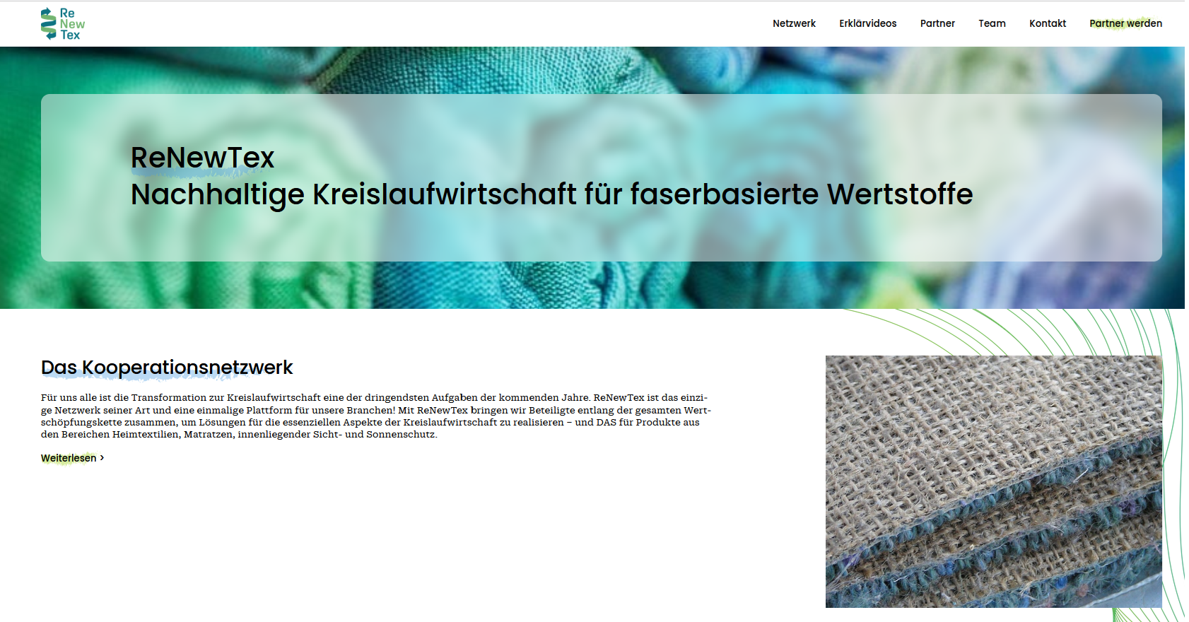 Netzwerk Renewtex öffnet sich für neue Partner