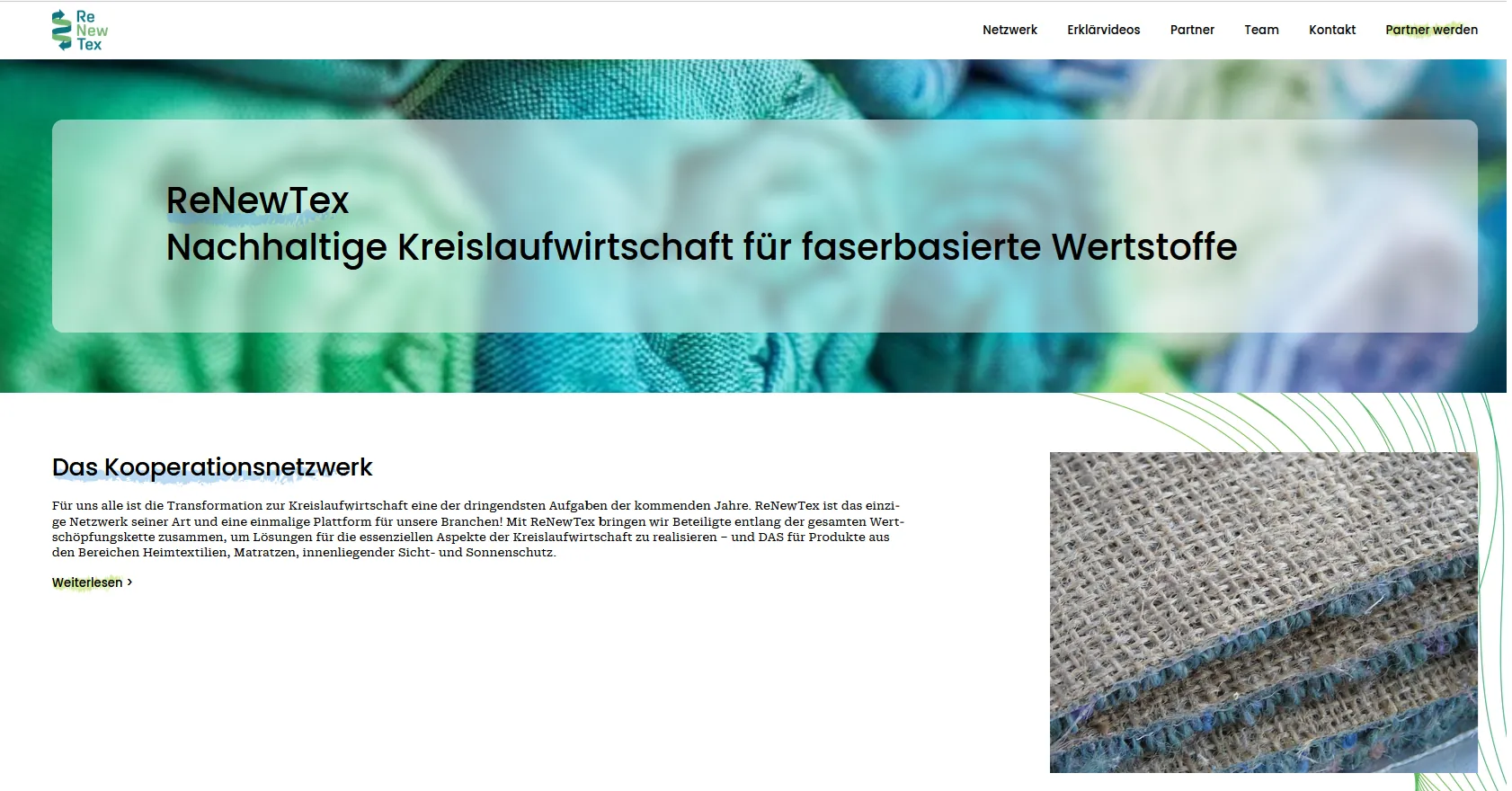 Netzwerk Renewtex öffnet sich für neue Partner