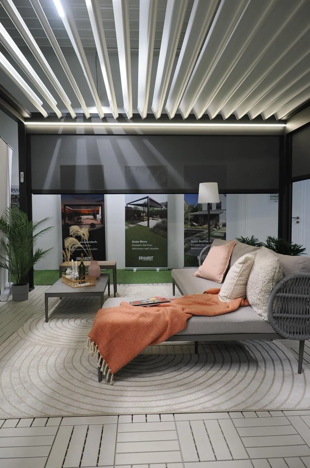 Das Lamellendach Qube One.