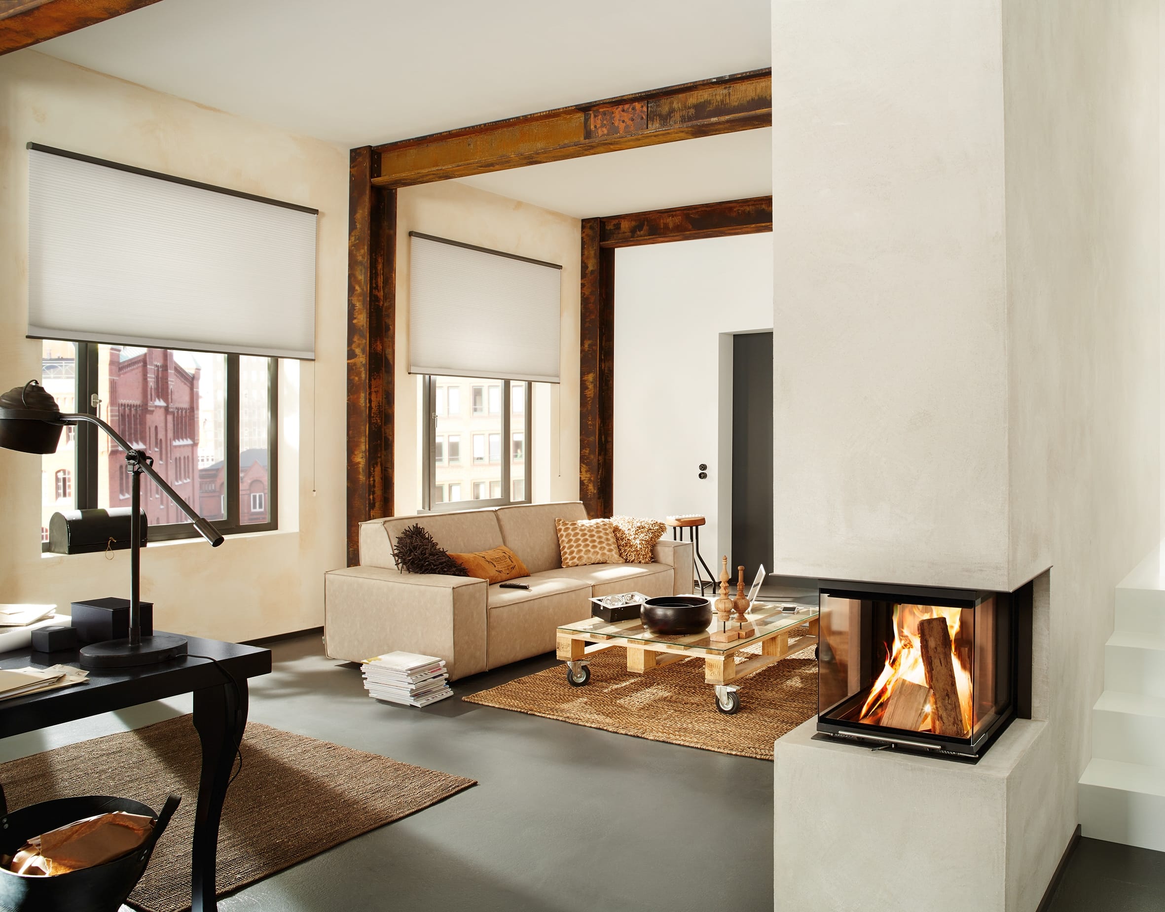 Cloud Dancer: Duette Wabenplissee greift Farbtrend auf