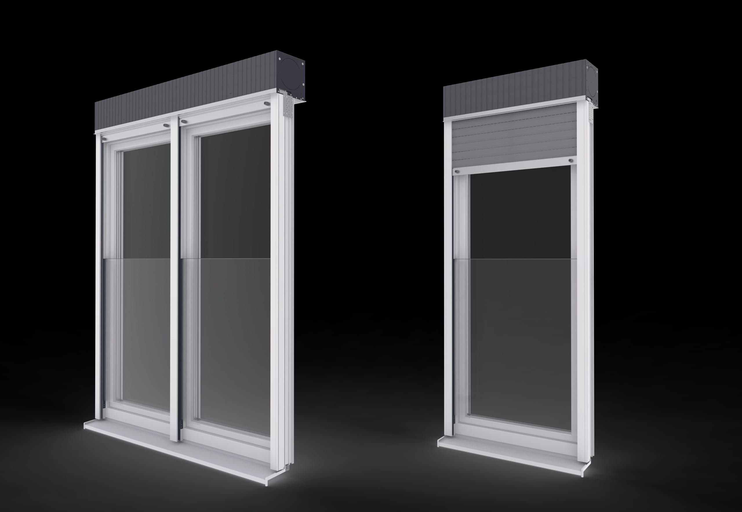 Exte: Absturzsichere Verglasung in der Rollladenführungsschiene