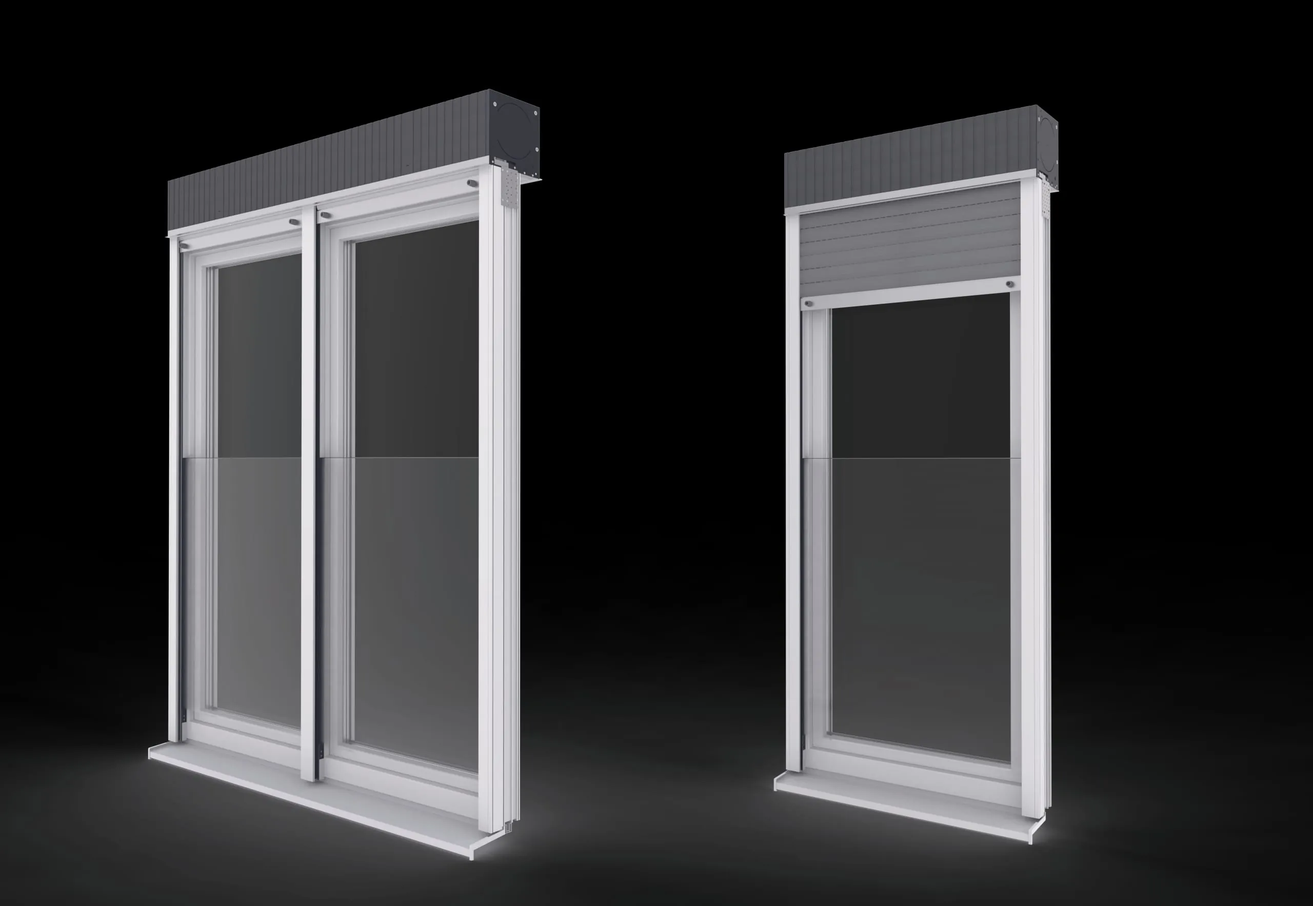 Exte: Absturzsichere Verglasung in der Rollladenführungsschiene