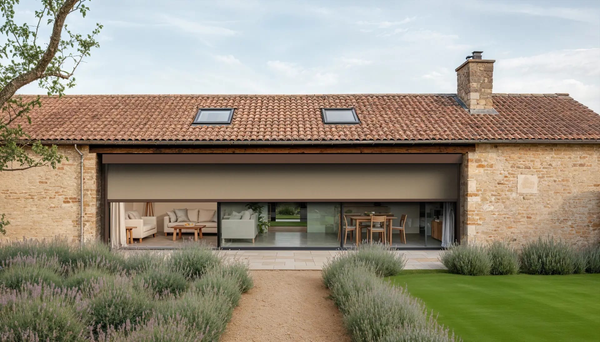 Renson stellt Textilscreen mit XL-Abmessungen vor