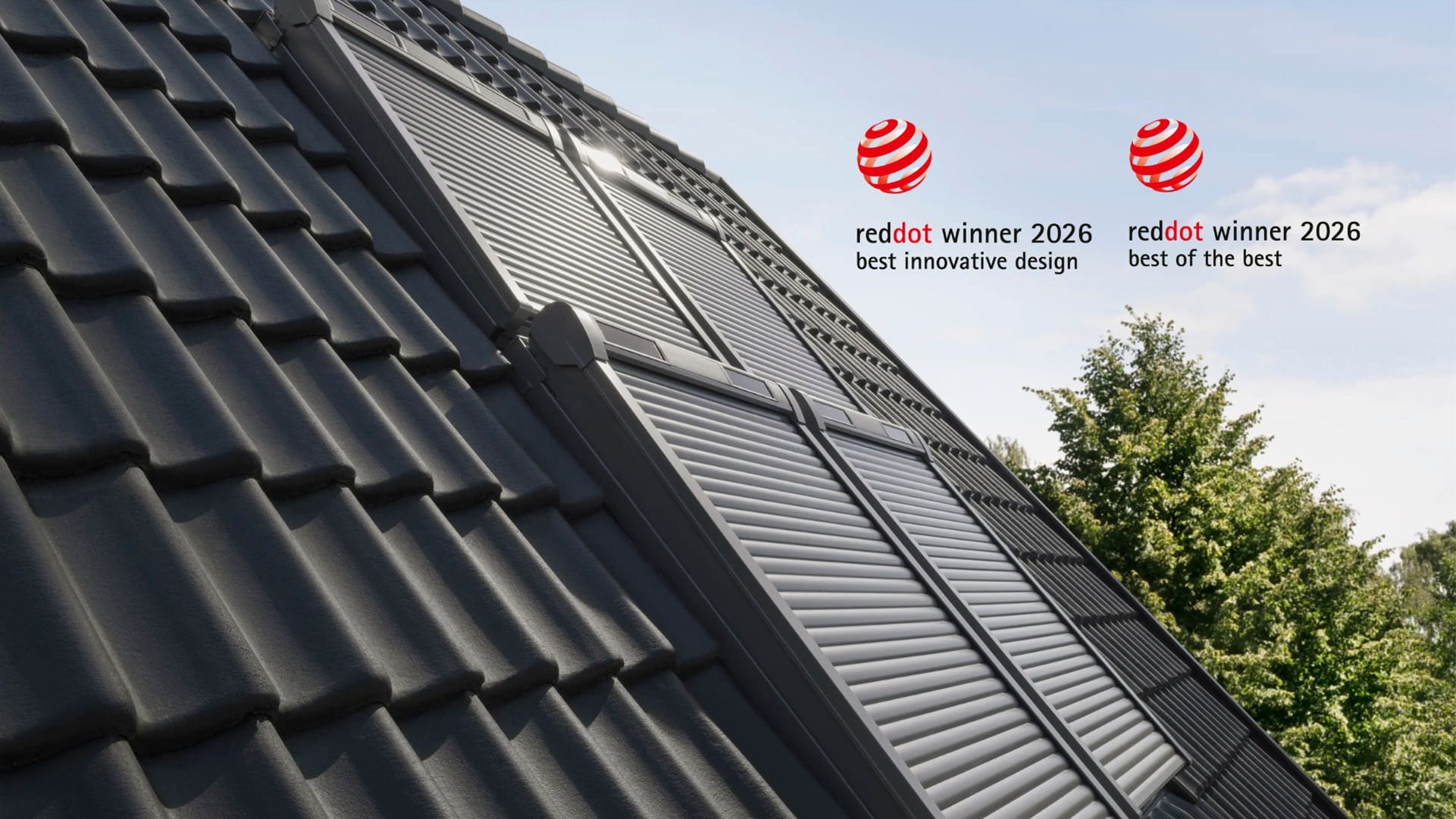Zwei Red Dot Awards für neuen Velux Rollladen
