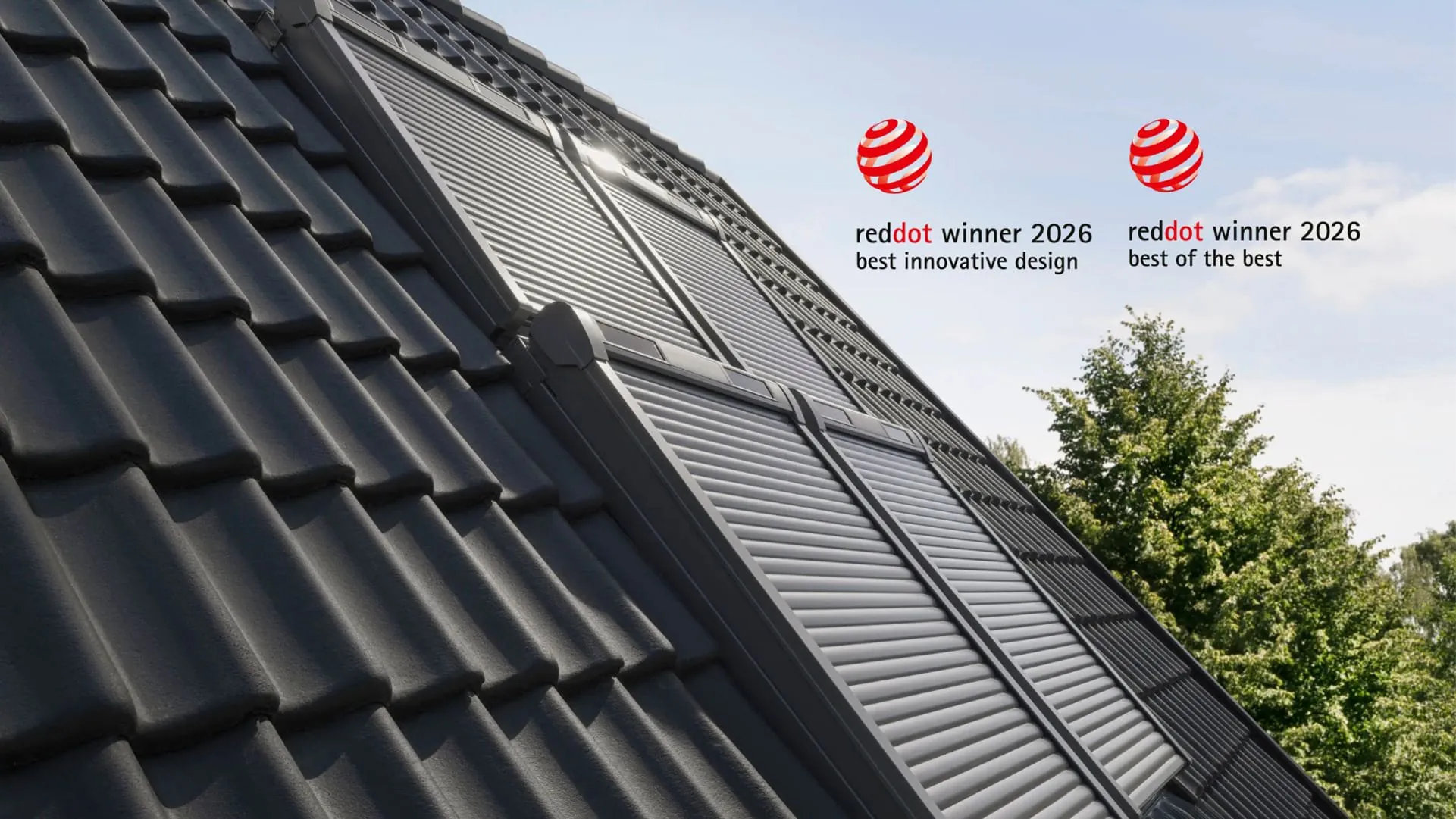 Zwei Red Dot Awards für neuen Velux Rollladen