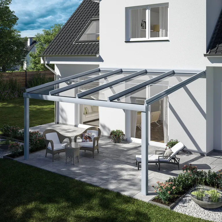 Das bewährte Glasdachsystem Murano Puro gibt es seit 2026 in einer neuen Vier-Meter-Variante sowie in einer Überstands-Variante bis ein Meter.