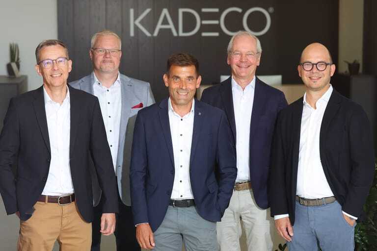 Das aktuelle Vertriebsteam von Kadeco (v. l.): Claus Hermjohannes, Axel Christian B&ouml;hner, Oliver Kunz, Ralf Rosemuck und Ulf Kattelmann.