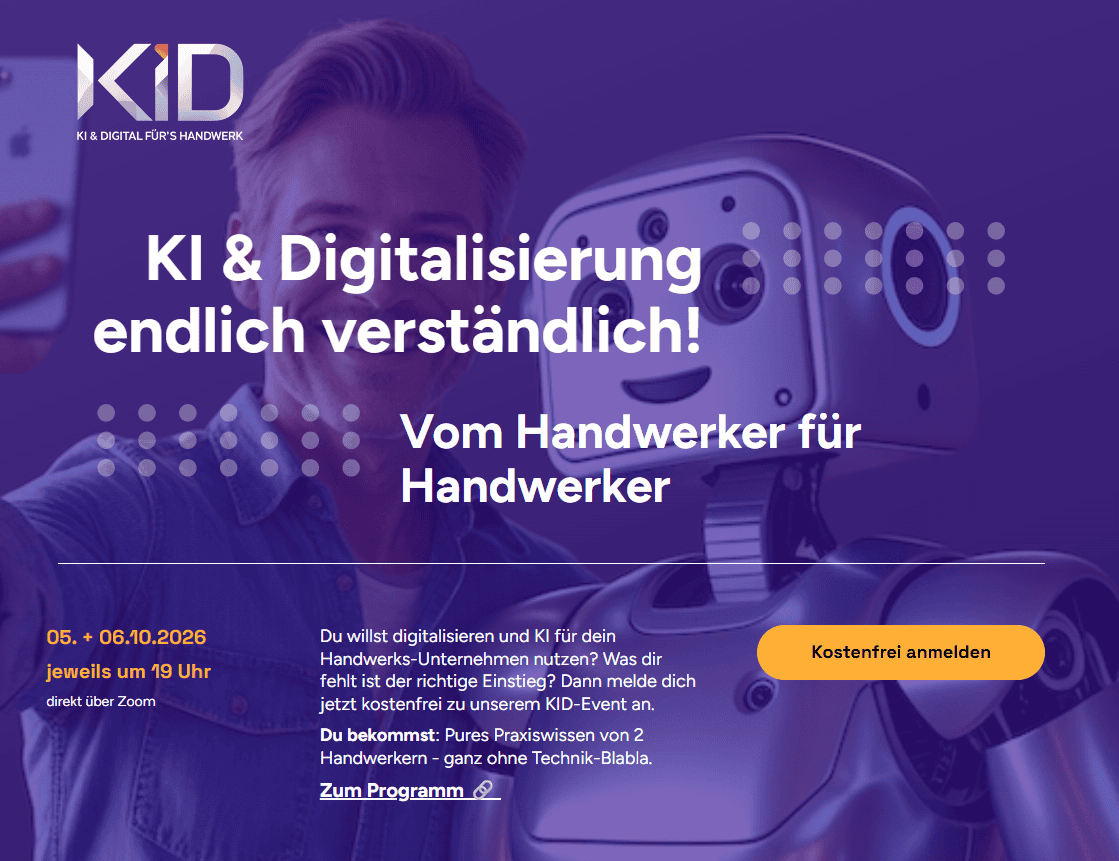 KID-Event: KI-Praxiswissen für Handwerker